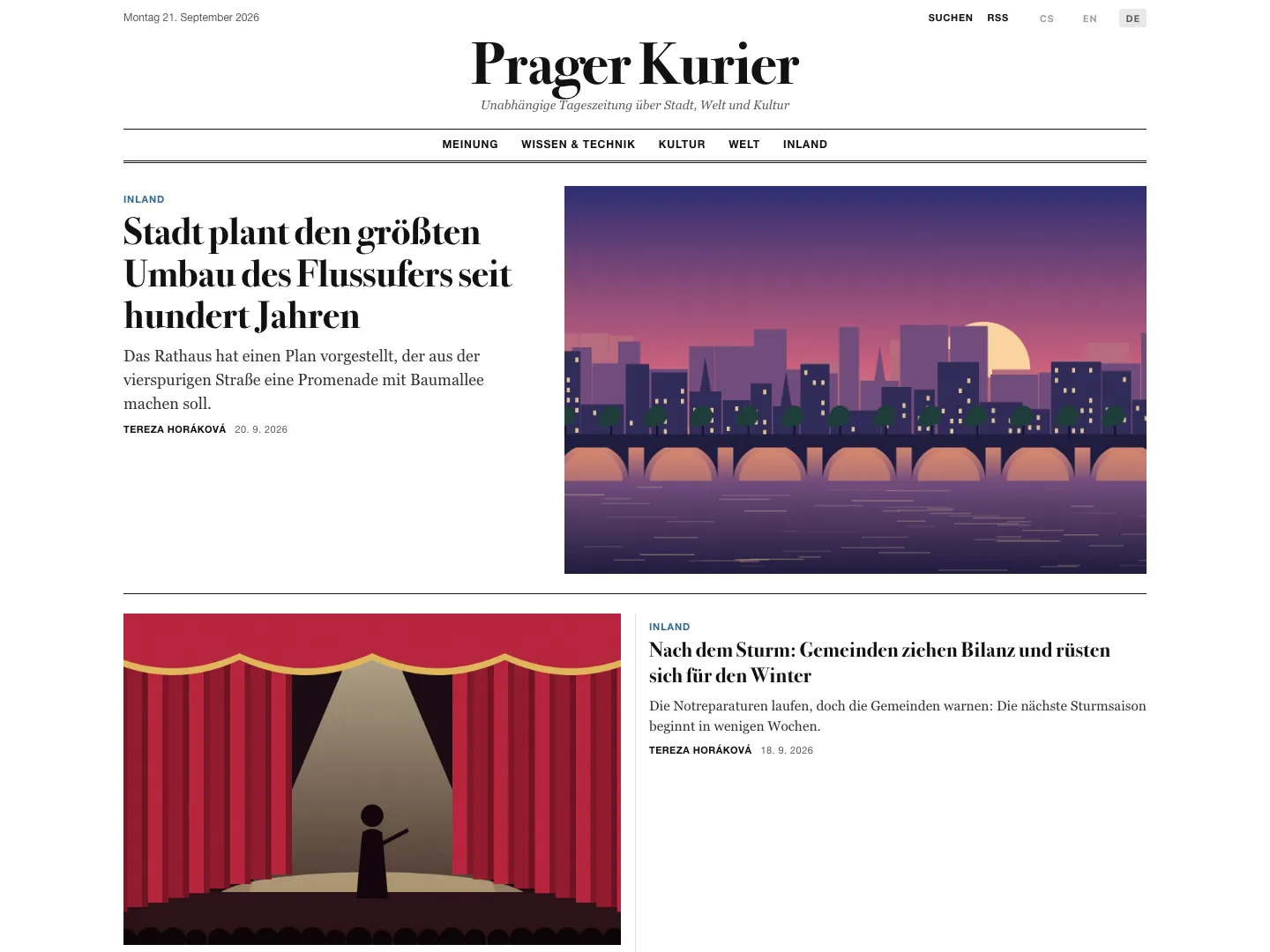 Vorlage Classic Newspaper – Titelseite
