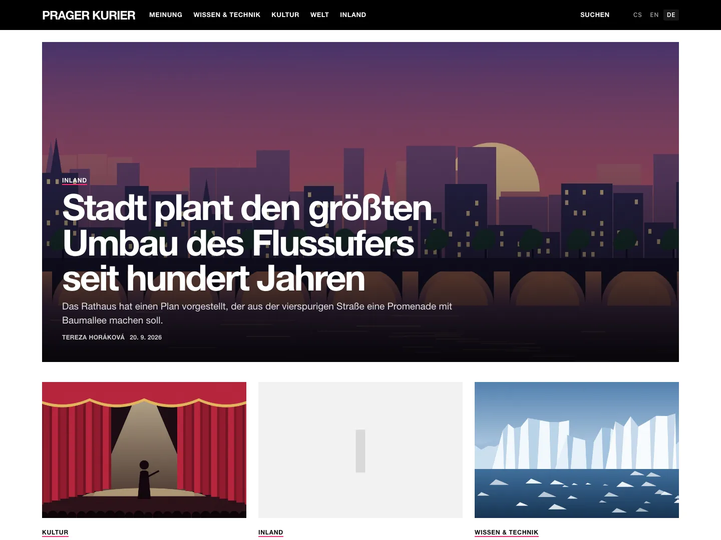 Vorlage Modern Magazine – Titelseite