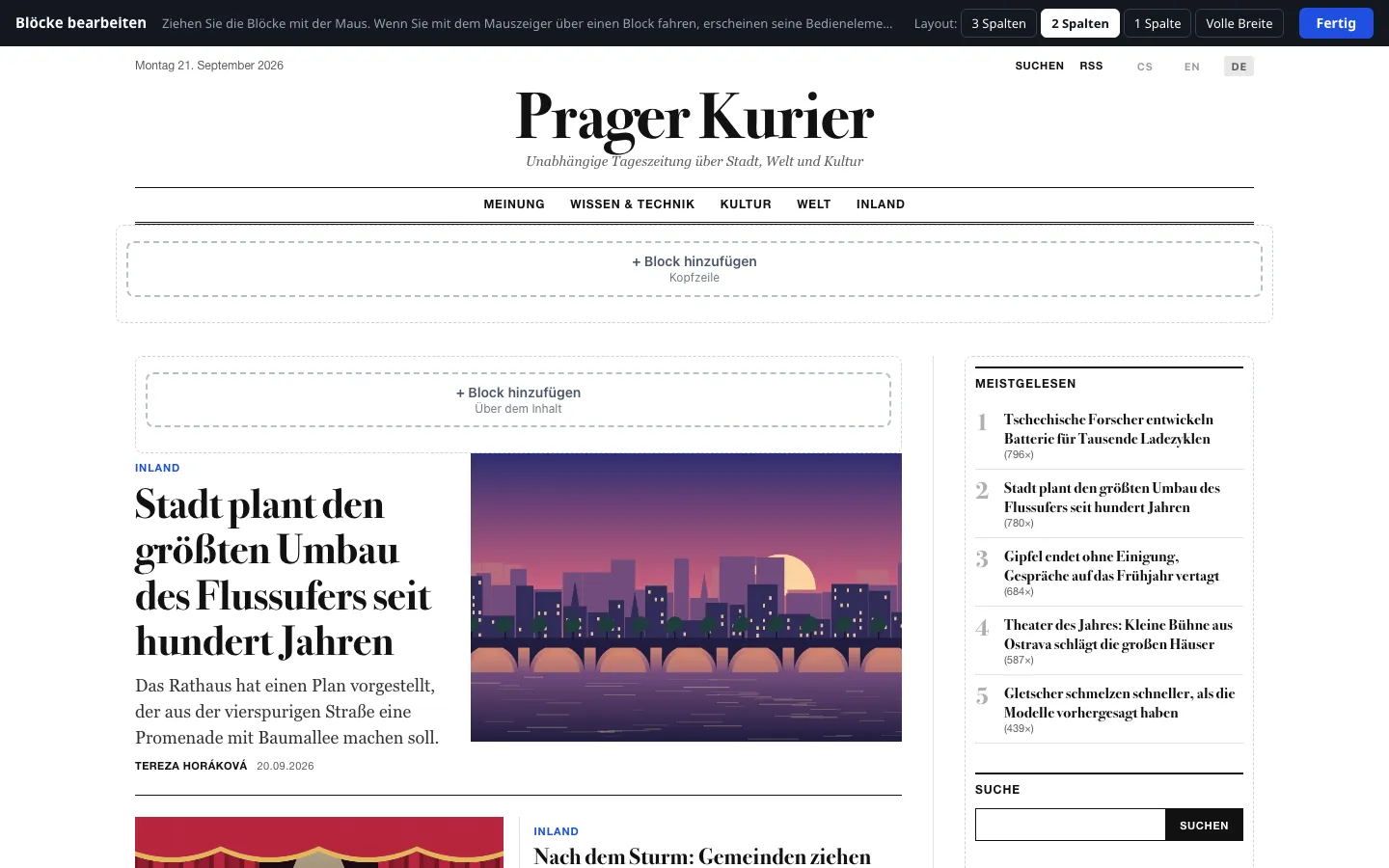 Visueller Block-Editor